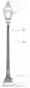 Fig. 01 - Modular pole system for a light fixture