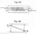 Fig. 14 - Method of manufacturing a fiber-type optical coupler with slanting bragg diffraction gratings