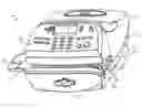 Fig. 01 - Postage meter for printing near the top edge of an envelope