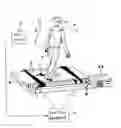 Fig. 01 - Combined omni-directional treadmill and electronic perception technology