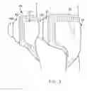 Fig. 04 - Disposable garment having an elastic inner layer with a narrow width in the crotch region