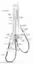 Fig. 08 - Suturing device with split arm and method of suturing tissue