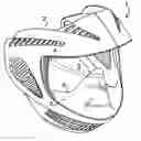 Fig. 01 - Face mask with detachable eye shield