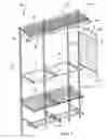Fig. 02 - Adjustable length wire shelves for adjustable organizer system