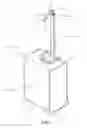 Fig. 02 - Handle apparatus with cantilevered handle grip for luggage case
