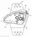 Fig. 01 - Ergonomic watch case, time display and setting crown