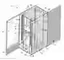 Fig. 01 - Cabinet for computer devices with air distribution device