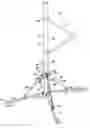 Fig. 01 - Folding support device for ball striking training device