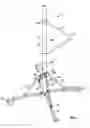 Fig. 02 - Folding support device for ball striking training device