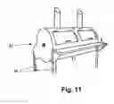 Fig. 08 - Transportable cooking and smoking barbeque