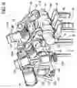 Fig. 09 - Internal combustion engine with a single camshaft which controls exhaust valves mechanically and intake valves through an electronically controlled hydraulic device