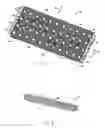 Fig. 02 - Conveyor belt modules with embedded rollers retained in the modules and associated method