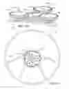 Fig. 09 - Static driver airbag module using steering wheel mounted gears