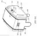 Fig. 53 - Inkjet printer with cartridge cradle having interfaces for refill units