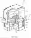Fig. 60 - Inkjet printer with cartridge cradle having interfaces for refill units