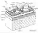 Fig. 41 - Cradle unit having pivotal electrical contacts for electrically engaging with a pagewidth printhead cartridge