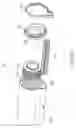 Fig. 110 - Cover assembly for a cradle unit having an ink refilling capabilities