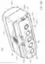 Fig. 92 - Cover assembly for a cradle unit having an ink refilling capabilities