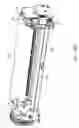 Fig. 43 - Cartridge unit having negatively pressurized ink storage