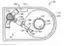 Fig. 01 - Spacer ring for disk drive spindle with load/unload feature, latch feature, and tribological overcoat