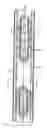 Fig. 01 - Configuration of three-dimensional features in data recording structures