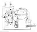 Fig. 01 - Cutting device for the transverse cutting of at least one material web