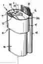 Fig. 01 - Assembly comprising a dispensing device and a case which makes it possible to know the degree of emptying of the dispensing device