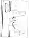 Fig. 01 - Support bracket to suspend sheet material for a wall