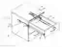 Fig. 01 - Drawer guide rail assembly with releaseably secured bumpers