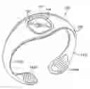 Fig. 01 - Timepiece with integral molded wristband