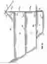 Fig. 19 - Earthen retaining wall having flat soil reinforcing mats which may be variably spaced