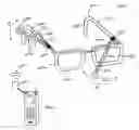 Fig. 01 - Wireless telephone headset built into eyeglasses