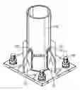 Fig. 01 - Steel pipe pole base and reinforcing method thereof