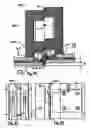 Fig. 22 - Seismic safe and fire resistant rated edge attached stopless glazing