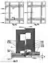Fig. 23 - Seismic safe and fire resistant rated edge attached stopless glazing
