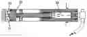 Fig. 01 - Pneumatic apparatus for actuating a second valve device (such as a high or low-pressure valve system) useful in applications such as opening the valve of an air-powered projectile-launching machine