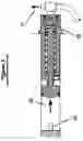 Fig. 04 - Pneumatic apparatus for actuating a second valve device (such as a high or low-pressure valve system) useful in applications such as opening the valve of an air-powered projectile-launching machine