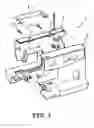 Fig. 02 - Handle mounting structure for sewing machine and handle mounting structure for casing