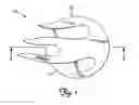 Fig. 02 - Motorcycle-hidden fastener cover system