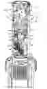 Fig. 01 - Rotary sprinkler with arc adjustment guide and flow-through shaft