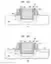Fig. 16 - Method of making encapsulated spacers in vertical pass gate DRAM and damascene logic gates