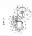 Fig. 12 - Medium conveying apparatus with multiple conveying sections for continuously controlled feeding of a record medium