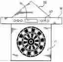 Fig. 01 - Flexible magnetic dart board with the capability of automatic scoring