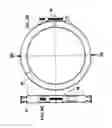 Fig. 19 - Corrugated plastic pipe sections having flanged ends and structurally tight joints thereof