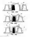 Fig. 25 - Corrugated plastic pipe sections having flanged ends and structurally tight joints thereof