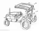 Fig. 01 - Tractor, a canopy assembly, and a method for attaching a canopy assembly to a tractor
