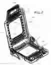 Fig. 03 - Thin, double-wall molded seat frame system