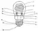 Fig. 01 - Spiral cold electrode fluorescent lamp