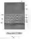 Fig. 12 - Integrated keypad keyboard plus mouse and two click mechanism for an electronic device