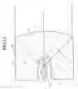 Fig. 14 - Bulk-shaped lens, light-emitting unit, and lighting equipment